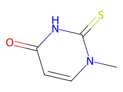 1H,3H-Pyrimidine-4-one-2-thione, 1-methyl- structure