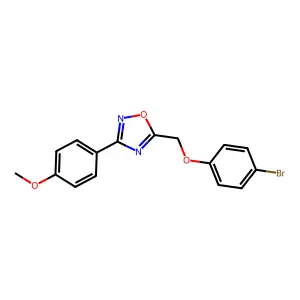 5-[(4-Bromophenoxy)methyl]-3-(4-methoxyphenyl)-1,2,4-oxadiazole structure
