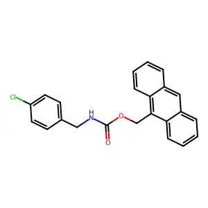 (Anthracen-9-yl)methyl [(4-chlorophenyl)methyl]carbamate structure