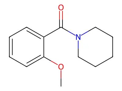 Piperidine, 1-(2-methoxybenzoyl)- structure