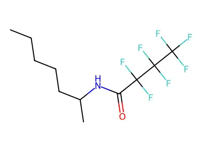 2,2,3,3,4,4,4-heptafluoro-N-heptan-2-ylbutanamide structure