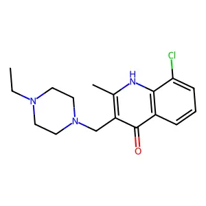 8-Chloro-3-[(4-ethylpiperazin-1-yl)methyl]-2-methylquinolin-4-ol structure