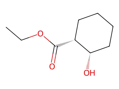 cis-Ethyl 2-hydroxycyclohexanecarboxylate structure