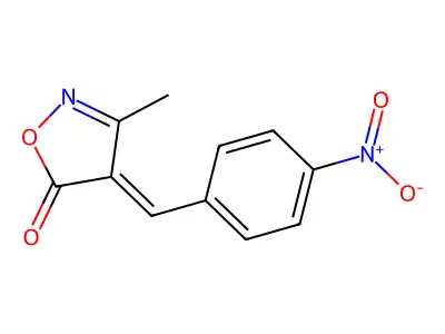 5(4H)-Isoxazolone, 3-methyl-4-[(4-nitrophenyl)methylene]-, (Z)- structure
