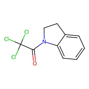 2,2,2-Trichloro-1-(2,3-dihydroindol-1-yl)ethanone structure