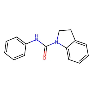N-phenyl-2,3-dihydro-1H-indole-1-carboxamide structure