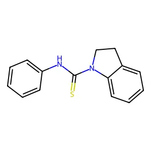 N-phenyl-1-indolinecarbothioamide structure