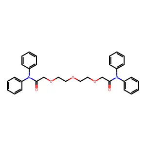 Acetamide, 2,2'-[oxybis(2,1-ethanediyloxy)]bis[N,N-diphenyl- structure