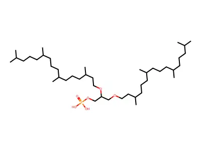 2,3-di-O-Phytanyl-sn-glycerol phosphate structure