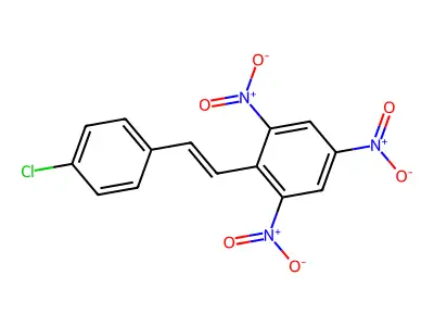 2-[2-(4-Chlorophenyl)ethenyl]-1,3,5-trinitrobenzene structure