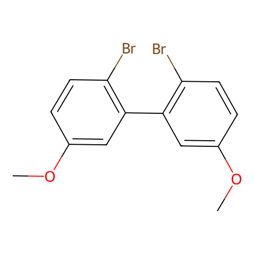 2,2'-Dibromo-5,5'-dimethoxybiphenyl structure