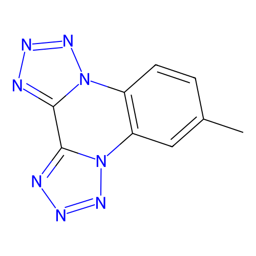 9-Methylditetraazolo[1,5-a:5,1-c]quinoxaline structure