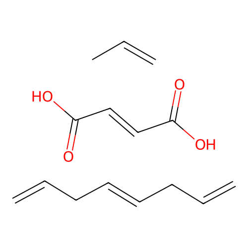 (E)-but-2-enedioic acid;(4E)-octa-1,4,7-triene;prop-1-ene structure