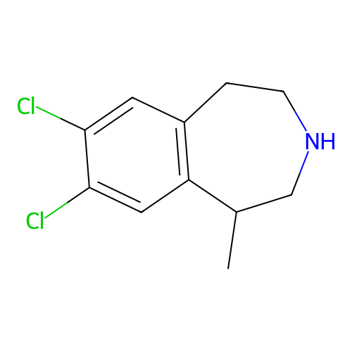 7,8-Dichloro-1-methyl-2,3,4,5-tetrahydro-1H-3-benzazepine structure