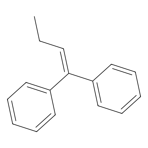 1,1'-(But-1-ene-1,1-diyl)dibenzene structure