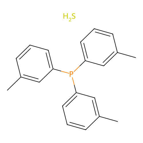 Sulfane;tris(3-methylphenyl)phosphane structure
