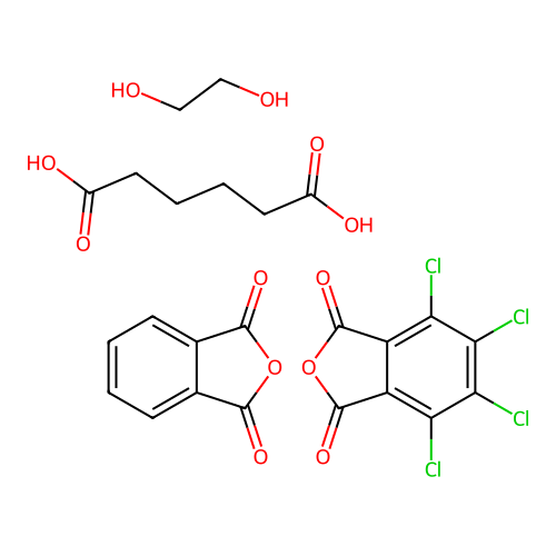 (C8-H4-O3.C8-Cl4-O3.C6-H10-O4.C2-H6-O2)x- structure