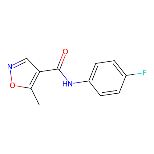 4-Isoxazolecarboxamide, N-(4-fluorophenyl)-5-methyl- structure