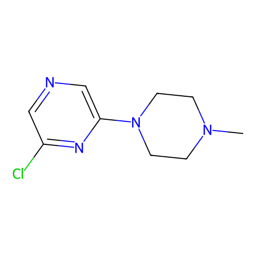 2-Chloro-6-(4-methylpiperazin-1-yl)pyrazine structure