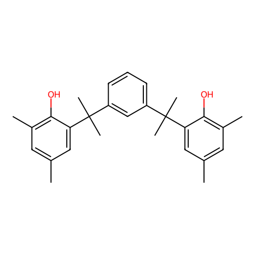2,2'-(1,3-Phenylenediisopropylidene)bis(4,6-xylenol) structure