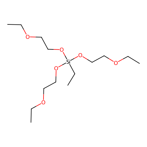 7-(2-Ethoxyethoxy)-7-ethyl-3,6,8,11-tetraoxa-7-silatridecane structure