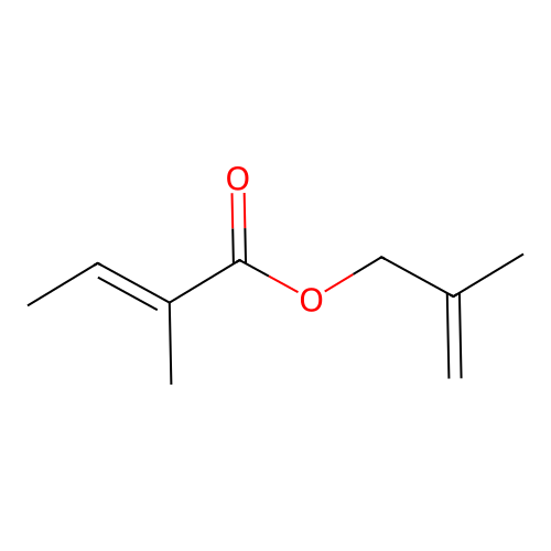 2-Butenoic acid, 2-methyl-, 2-methyl-2-propen-1-yl ester, (2E)- structure