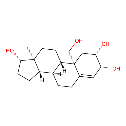 2,3,17,19-Tetrahydroxyandrost-4-ene structure