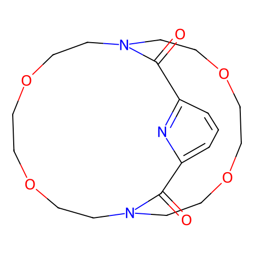 Pyridinophane cryptand structure