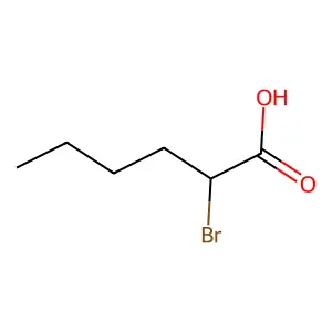 2-Bromohexanoic acid structure
