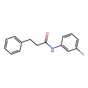 N-(3-iodophenyl)-3-phenylpropanamide structure