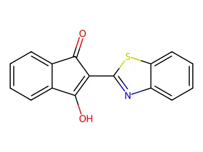 2-(1,3-Benzothiazol-2-yl)-3-hydroxyinden-1-one structure