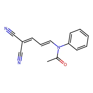 Acetamide, N-(4,4-dicyano-1,3-butadien-1-yl)-N-phenyl- structure
