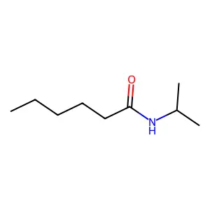 Hexanamide, N-isopropyl structure