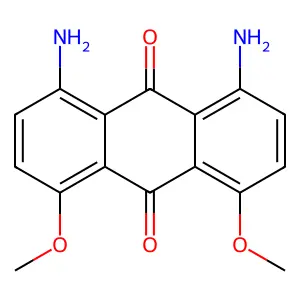9,10-Anthracenedione, 1,8-diamino-4,5-dimethoxy- structure