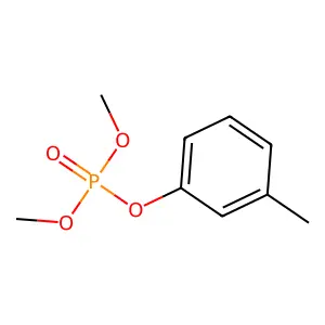 Dimethyl 3-methylphenyl phosphate structure
