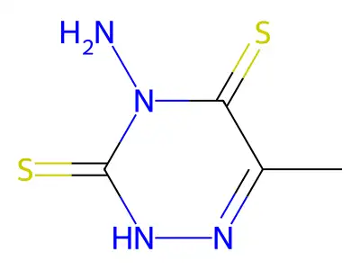 4-Amino-6-methyl-1,2,4-triazine-3,5(2H,4H)-dithione structure