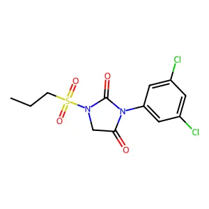 2,4-Imidazolidinedione, 3-(3,5-dichlorophenyl)-1-(propylsulfonyl)- structure