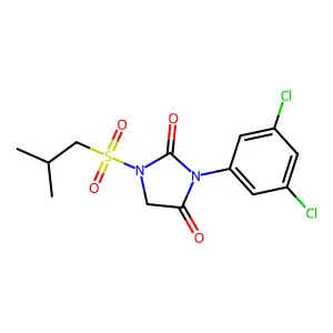 2,4-Imidazolidinedione, 3-(3,5-dichlorophenyl)-1-((2-methylpropyl)sulfonyl)- structure
