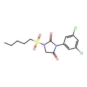 2,4-Imidazolidinedione, 3-(3,5-dichlorophenyl)-1-(pentylsulfonyl)- structure