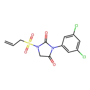 2,4-Imidazolidinedione, 3-(3,5-dichlorophenyl)-1-(2-propen-1-ylsulfonyl)- structure