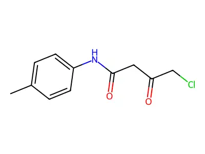 4-Chloro-3-oxo-N-(p-tolyl)butyramide structure