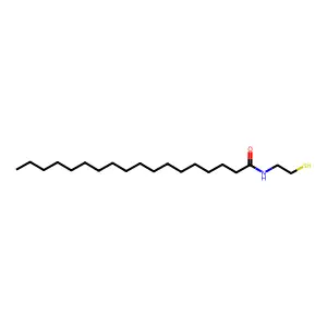 N-(2-sulfanylethyl)octadecanamide structure
