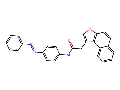 Naphtho[2,1-b]furan-1-acetamide, N-[4-(2-phenyldiazenyl)phenyl]- structure