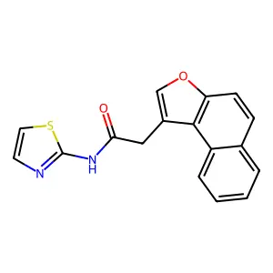 2-naphtho[2,1-b]furan-1-yl-N-1,3-thiazol-2-ylacetamide structure