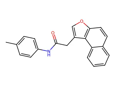 N-(4-methylphenyl)-2-(naphtho[2,1-b]furan-1-yl)acetamide structure