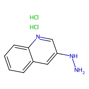 3-肼基喹啉盐酸盐(1:2) structure