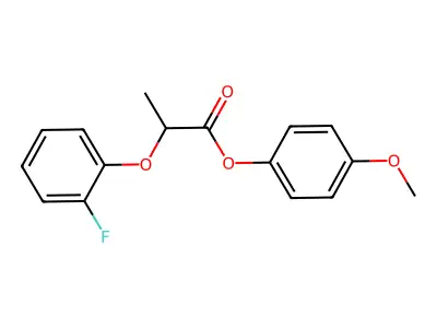 4-Methoxyphenyl 2-(2-fluorophenoxy)propanoate structure