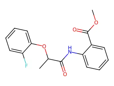 Methyl 2-{[2-(2-fluorophenoxy)propanoyl]amino}benzoate structure