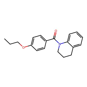 3,4-dihydro-2H-quinolin-1-yl-(4-propoxyphenyl)methanone structure
