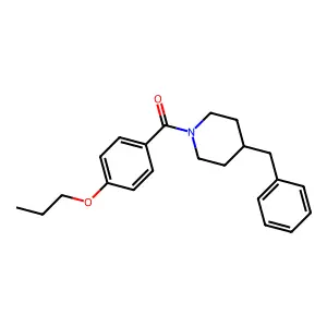 (4-Benzylpiperidin-1-yl)-(4-propoxyphenyl)methanone structure